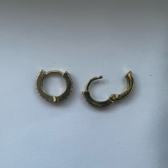 St. Eve Mini Rainbow Jewel Hoops - Picture 3 of 4